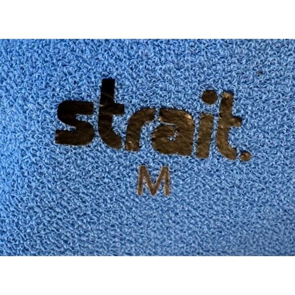 Strait The Label Bikini Top Women’s Size Medium Daze Blue Crush Terry Sporty - Picture 4 of 6